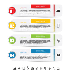 infographic icon set colored illustration