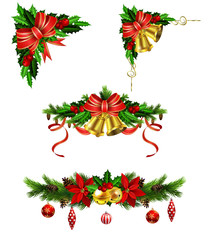 Christmas decoration with bow