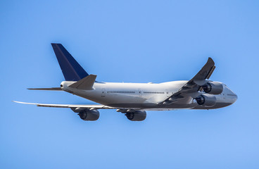 Passanger airplane taking off