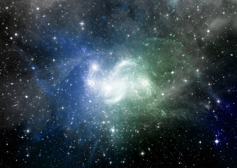 Fototapeta premium galaxy in a free space