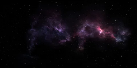 Sternensystem und Nebel. Panorama, Umgebung 360°-HDRI-Karte. Gleichwinklige Projektion, sphärisches Panorama. 3D-Darstellung © Peter Jurik