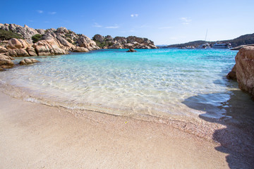 Beach of Cala Coticcio, Sardinia, Italy