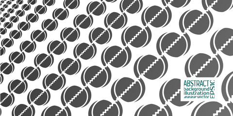 Fototapeta premium Background abstract geometric black from circles and lines vector lines