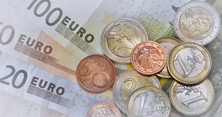 Banner mit Euro Geld