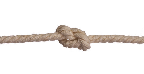 Ship ropes with knot