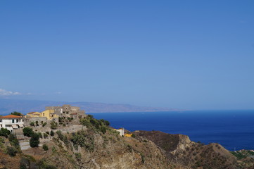 Fototapeta na wymiar Italy. Sicily. Sea coast.
