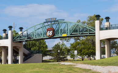 11 e straat Brug over Route 66 in Tulsa Oklahoma