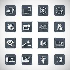 Internet marketing icon set