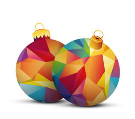 Obraz premium Boules de Noël multicolores