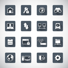 Internet , communication and network icon set