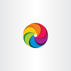 Obraz premium colorful circle logo business sign tech element