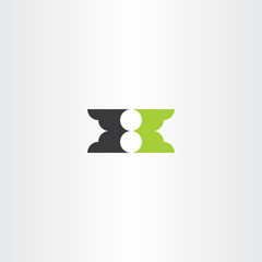 h logo green black letter symbol vector sign