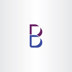 icon letter b vector blue purple logo symbol