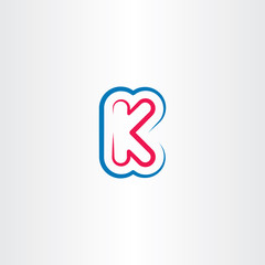 k letter logo logotype symbol element line