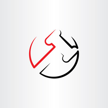 Judge Gavel Clipart Logo Icon Vector