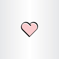 love symbol icon heart vector element sign