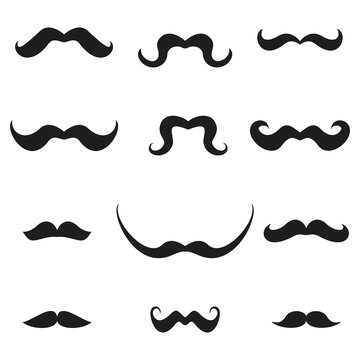 set of mustache