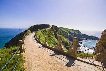 Landschaft auf der Insel Sark, Kanalinseln, Großbritannien