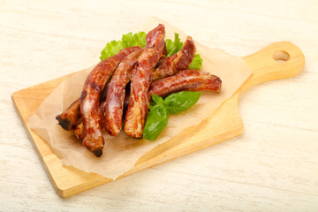 Smoked pork ribs