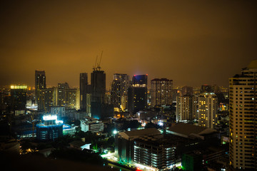 Fototapeta na wymiar Bangkok city at night.