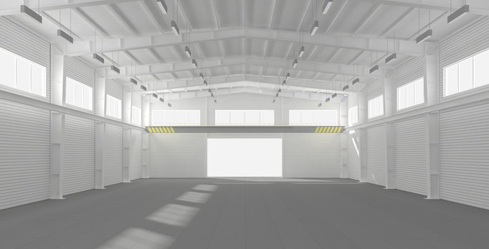 Empty new warehouse