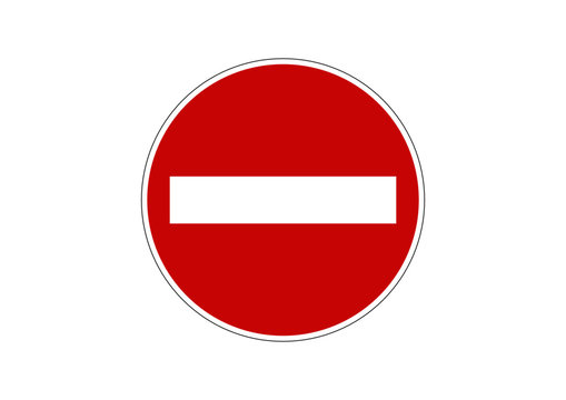 Verkehrsschild verbot Warnung