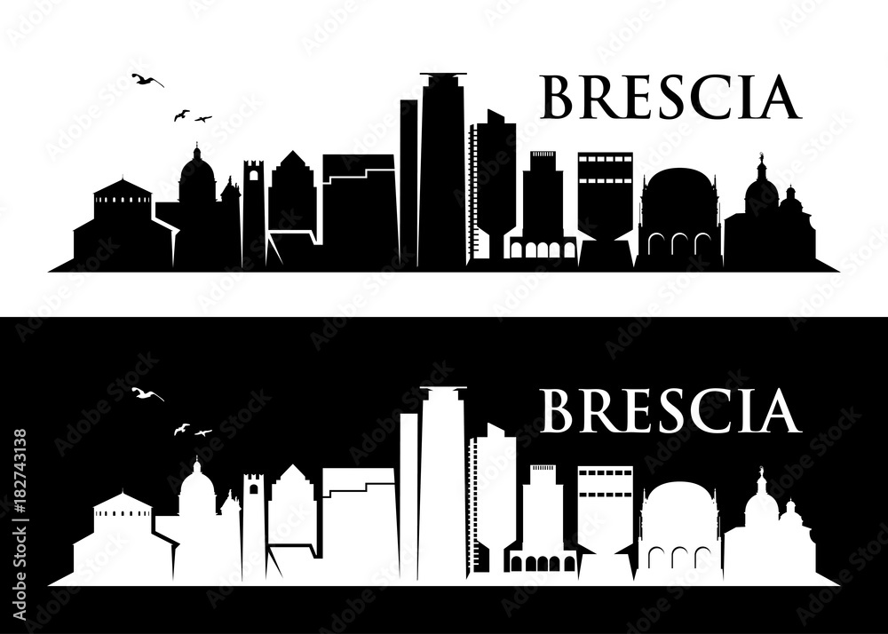 Wall mural brescia skyline - italy