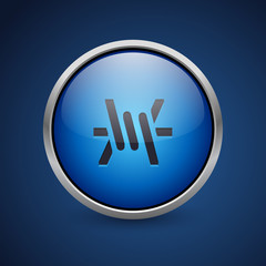 Push Button - Dark Blue Web Icon
