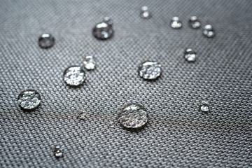 Waterproof coating background with water drops