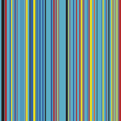 Retro Color Straight Vertical Variable Width Stripes