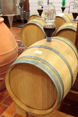 Barrels of wine, Italy