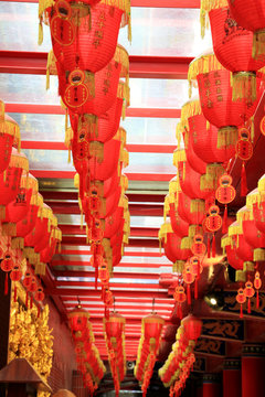 Beautiful pattern of Chinese lanterns