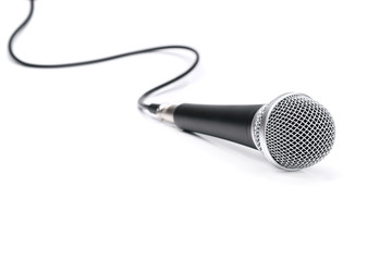Microphone isolated on white background