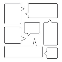 Comic strip graphic novel speech elements