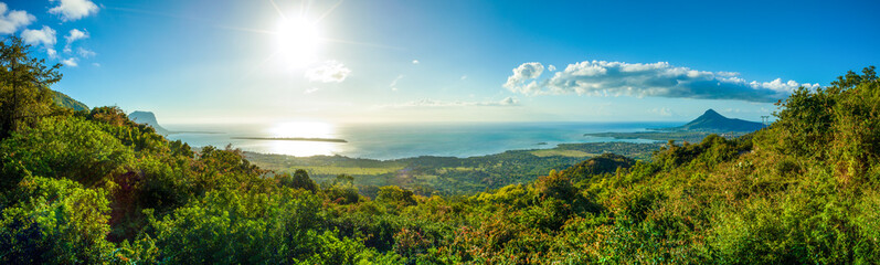 Landscape  of Mauritius island