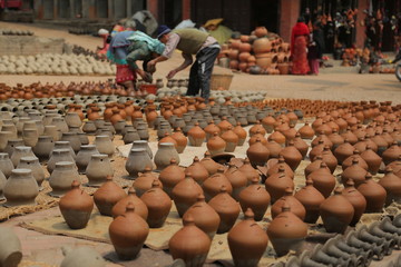 Plsza de los alfareros. Bhaktapur, Nepal