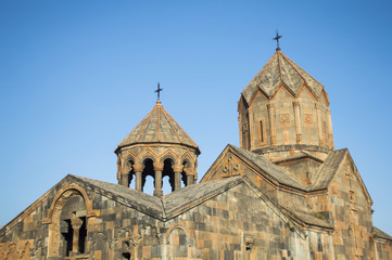 Fototapeta na wymiar Ohanavan, Armenia - November 4, 2017: 13th century Hovhannavank monastery in Ohanavan, Armenia