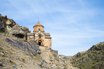 Fototapeta premium Kosh, Armenia - November 14, 2017: Saint Stepanos Church (7th century) in the village of Kosh, Armenia