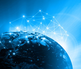 Earth from Space. Best Internet Concept of global business from concepts series. Elements of this image furnished by NASA. 3D illustration