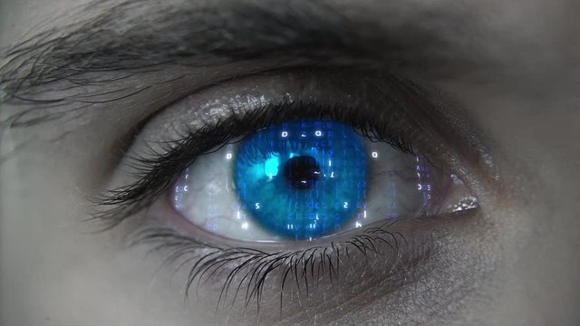 Macro falling matrix blue eye plan