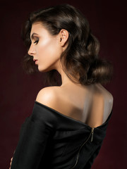 Fototapeta premium Portrait of young beautiful woman