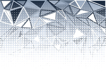 Fototapeta premium Abstract background of points and treugolnkov. The polygonal style.
