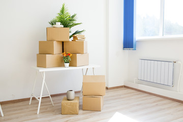 Cardboard boxes - moving to a new house