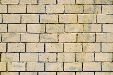 brick yellow wall backgraund