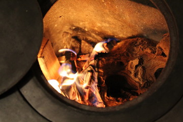 Poele &agrave; charbon