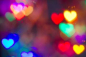 Background of colorful hearts