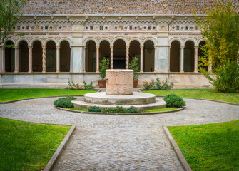 Fototapeta premium The cloister of the Basilica of Saint John Lateran in Rome.