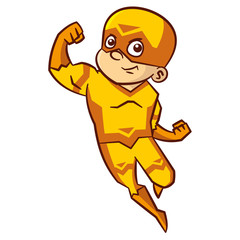 Superhero boy Cartoon character