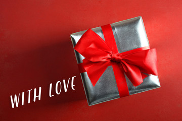 Silver gift box