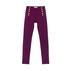 Purple  leggings isoalated female